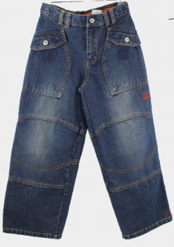 Mexx -  Coole  Cargo-Jeans  mit regulierbaren  Gummizugbund  im used Look
